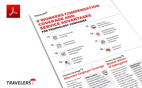 8 workers comp coverage and service advantages for technology companies cover.