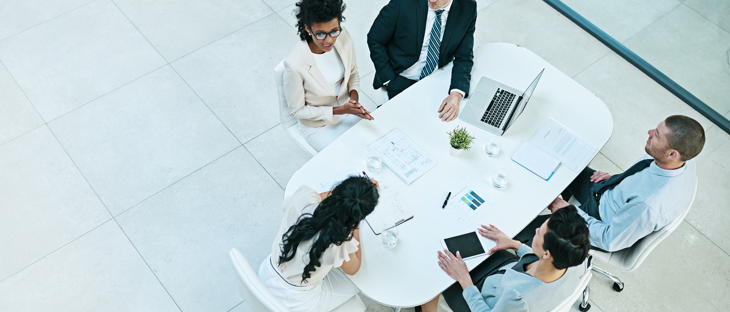 Group working together at a table