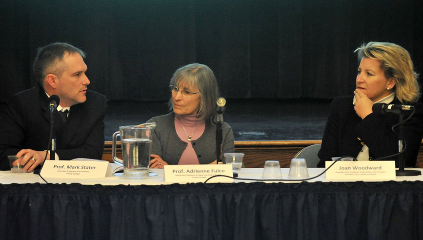 Panelists at Trinity College