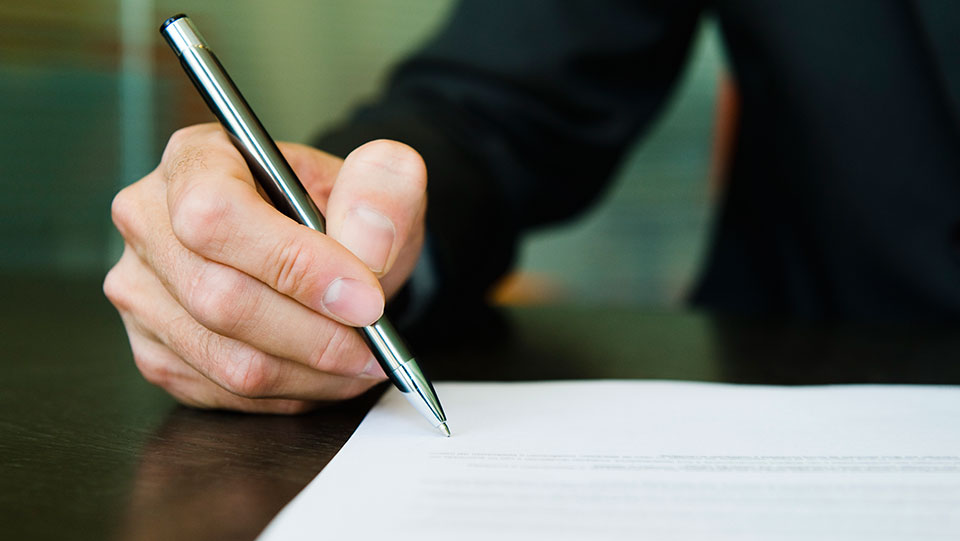 Person signing a certificate of insurance.