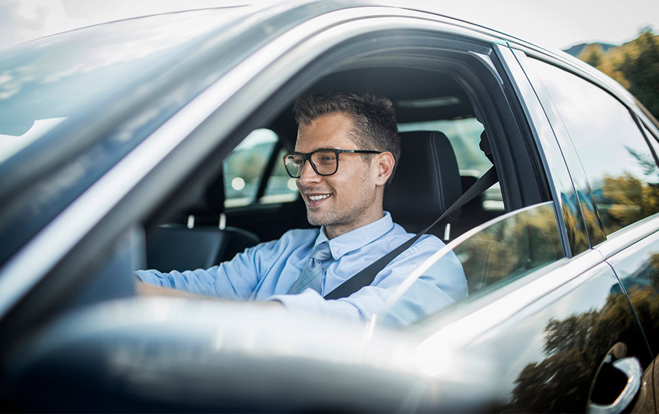 employee driving on company hours