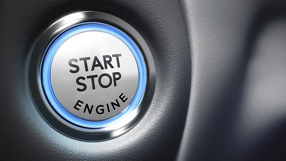 A start and stop button.