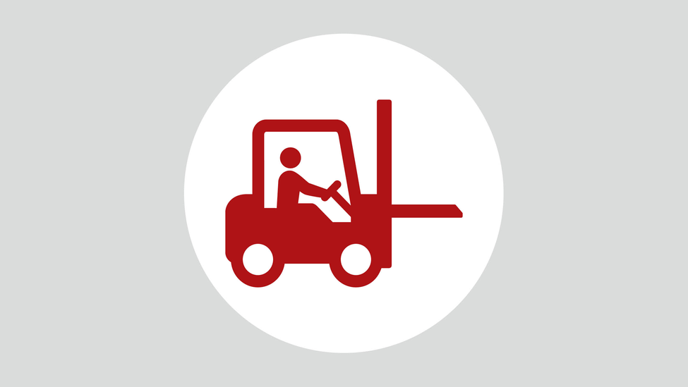 Forklift icon.