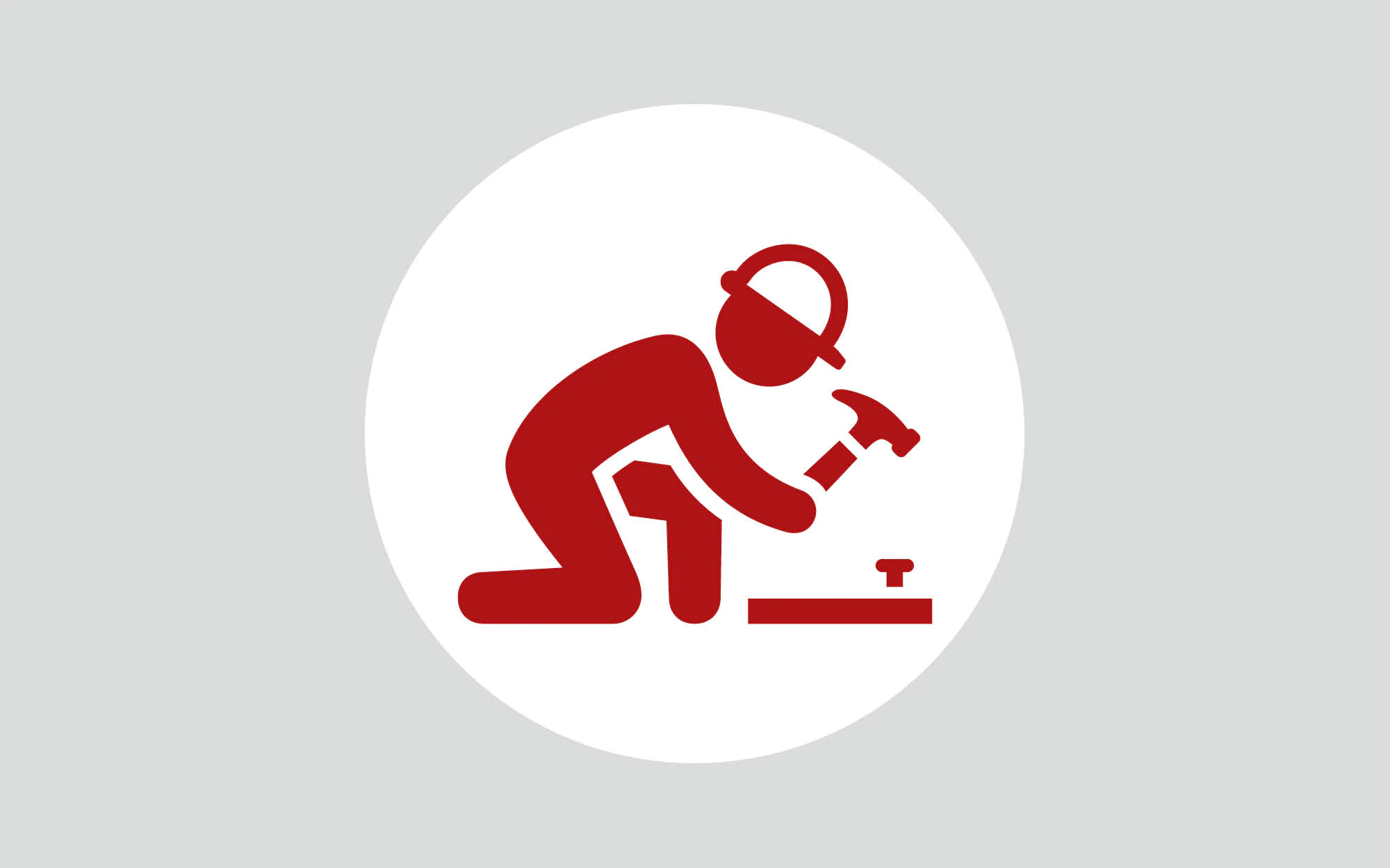Icon of a person hammering.