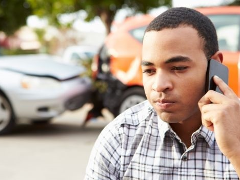 Man talking on the phone.