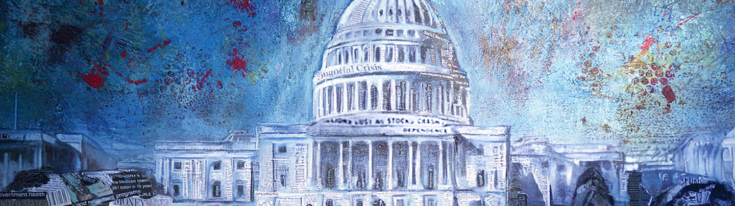 Painting of U.S. Capitol building dome