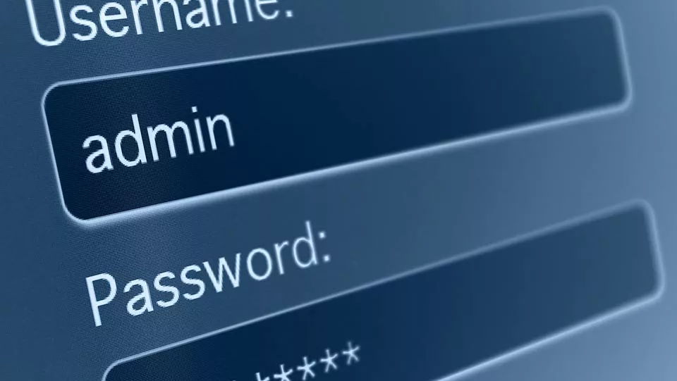 Login screen with secure username and password.