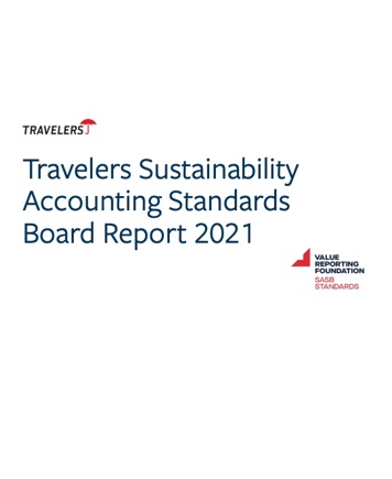 Cover of 2021 SASB Report