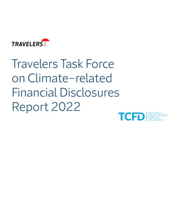 Cover of 2022 TCFD Report