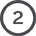 Icon depicting the number 2 inside a circle.