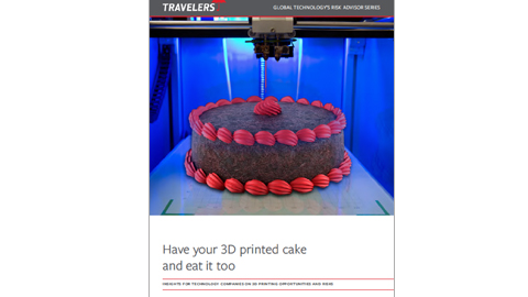 White paper cover page, "Have your 3D printed cake and eat it too".