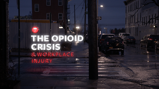 The opioid crisis and workplace injury video.