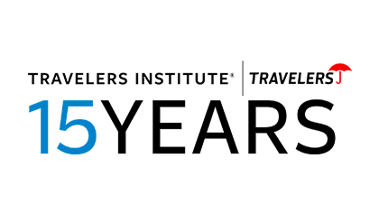 Travelers Institute 15th anniversary logo