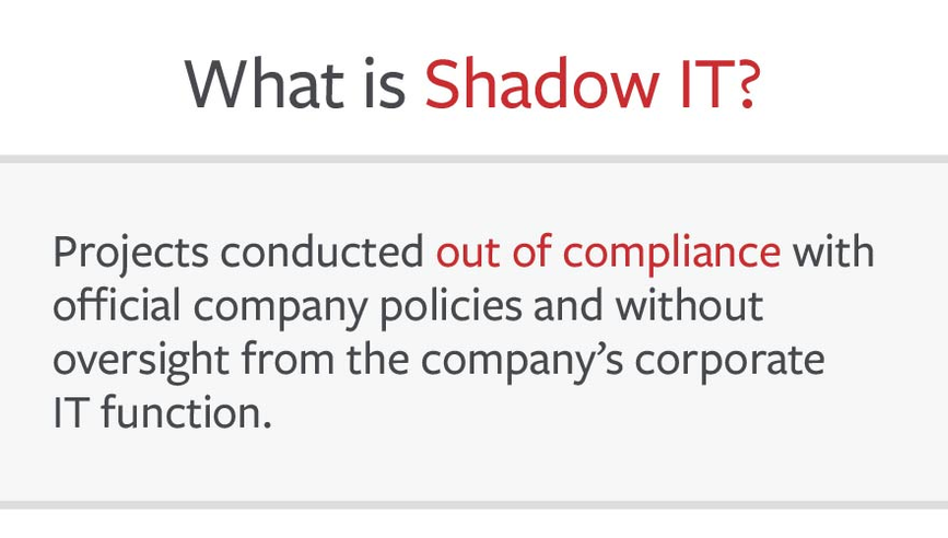 What is shadow IT.